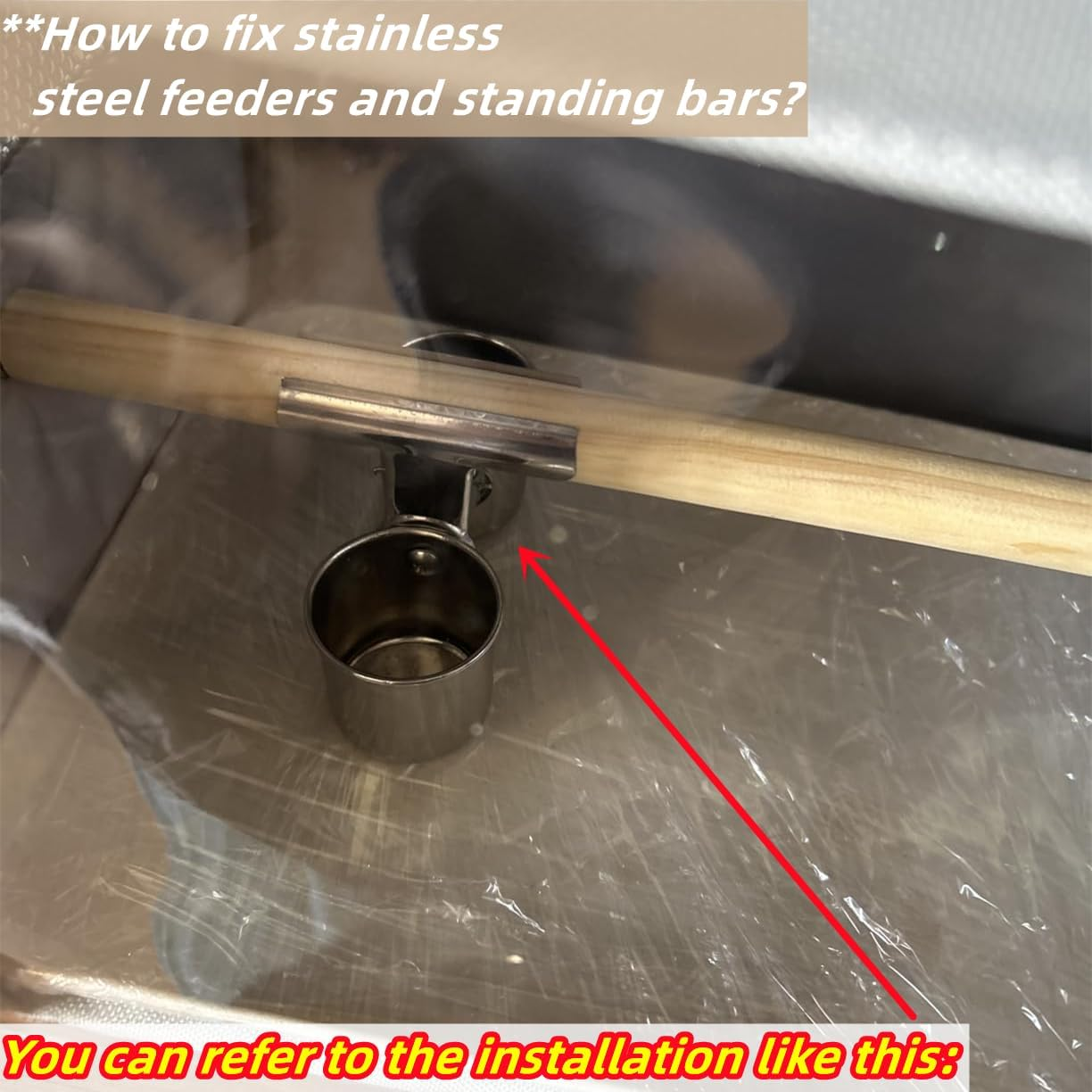 Backpack for Birds with Wooden Stick Bird Carrier Backpack, Pet Travel Cage with Standing Perches, with Stainless Steel Clip Cups, 1 Molar Stone, Breathable and Portable, for Small Birds, Green Cheek