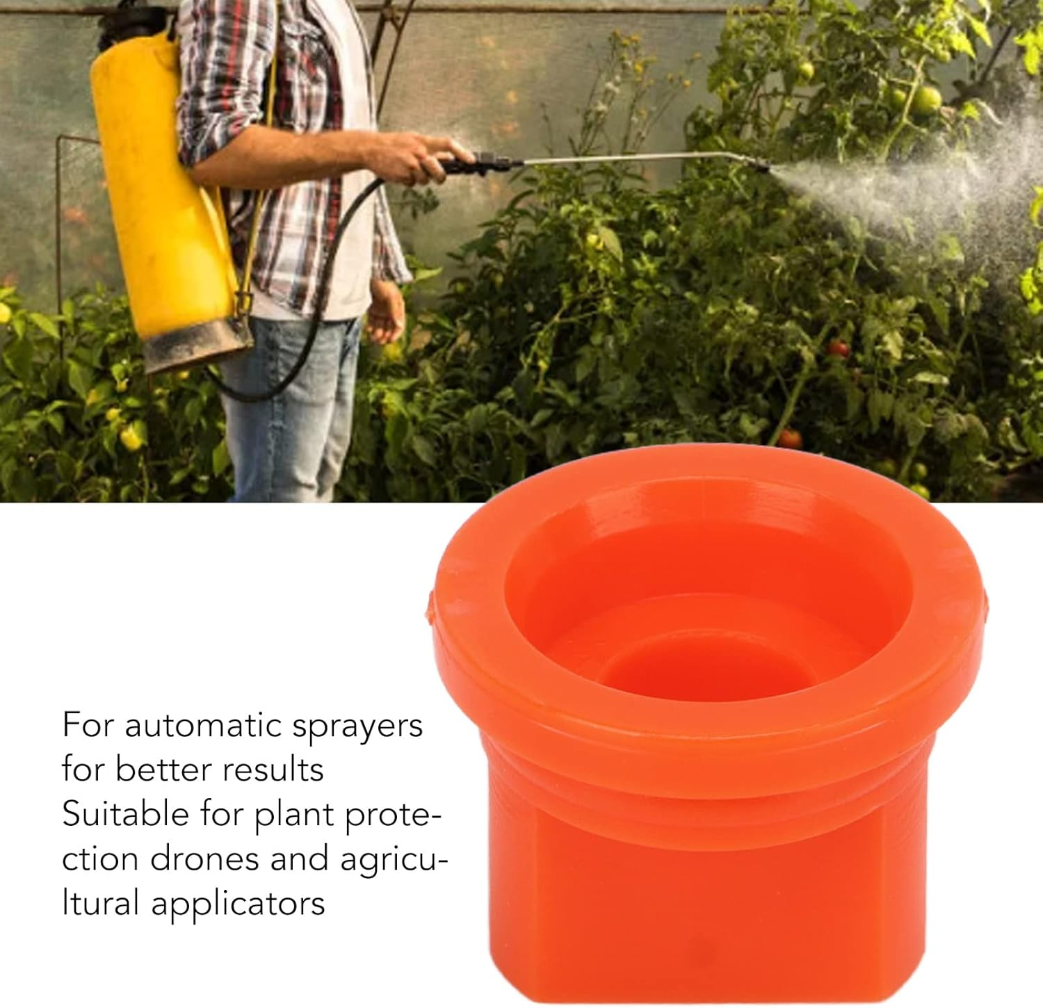 20Pcs Flat Fan Spray Tip, 110 Degree Plastic Broadcast Spray Nozzle for Industrial Agricultural, Landscaping, Cooling, Cleaner, Weed Killing Applications (Orange) image number 2