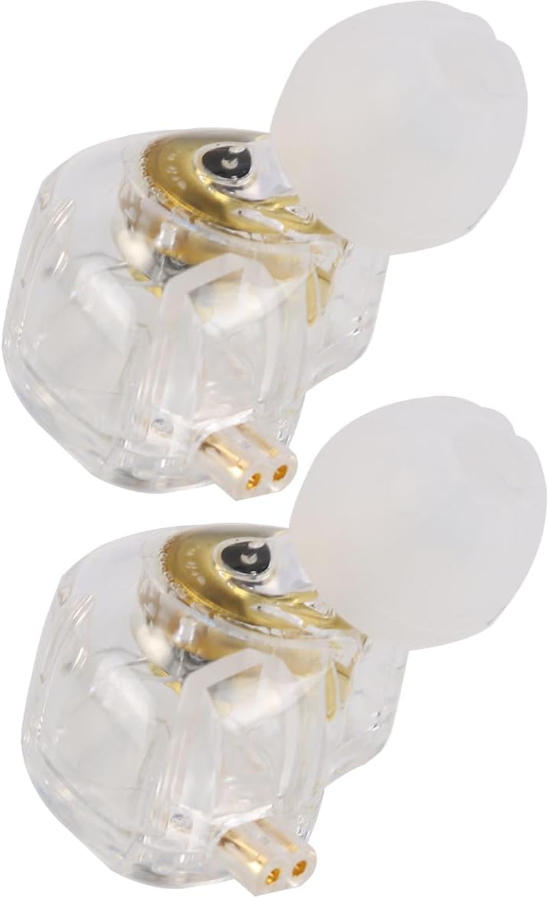 Laroal in Ear Monitors for Musicians, IEM Earbuds, Earphones with Deep Bass, Driver, over Ear Headset for Musicians Stage (Clear with Microphone) image number 2