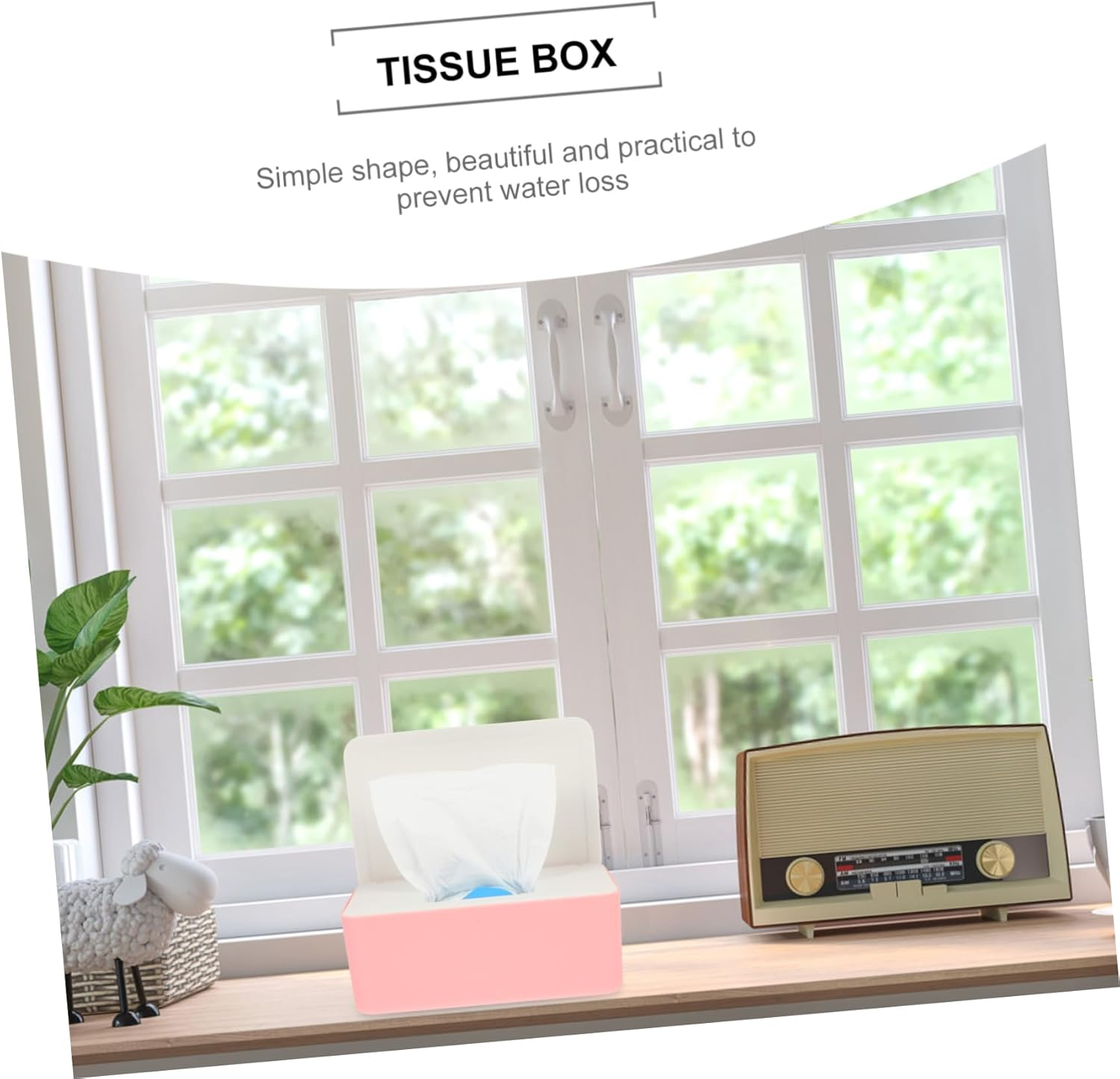 Plastic Wet Tissue Holder Napkin Storage Box Rotating Buckle Lid Easy to Clean Organizer Box - Multi image number 3