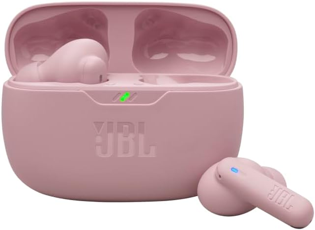 JBL Vibe Beam 2 - True Wireless Noise Cancelling Earbuds Pure Bass Sound & Smart Ambient Technology, 4Mics for Crisp, Clear Calls, up to 40Hrs of Playback, IP54 Dust & Water Resistant (Pink) image number 2