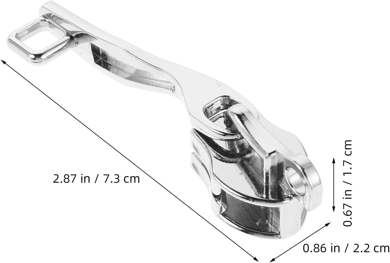 HANABASS 10 Pairs Travel Suitcase Zipper Puller - Double Layer Explosion-Proof Detachable Lockable Slider - Metal Replacement Zipper Pulls for Luggage and Bags Combination Locks image number 1