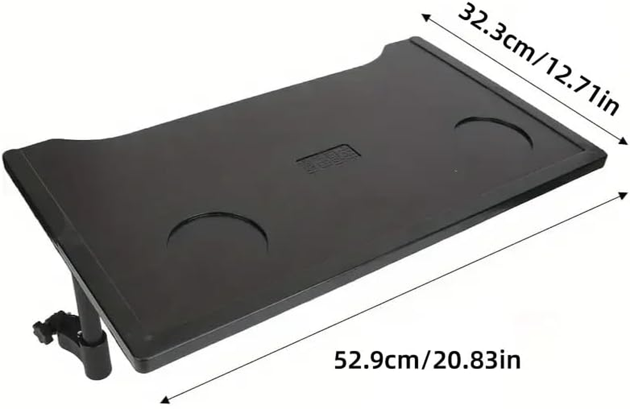 AIMALL Plastic Dining Table Tray for Wheelchairs, Disabled Patients, Elderly Walkers - Set Plates, Cup Holders, and More