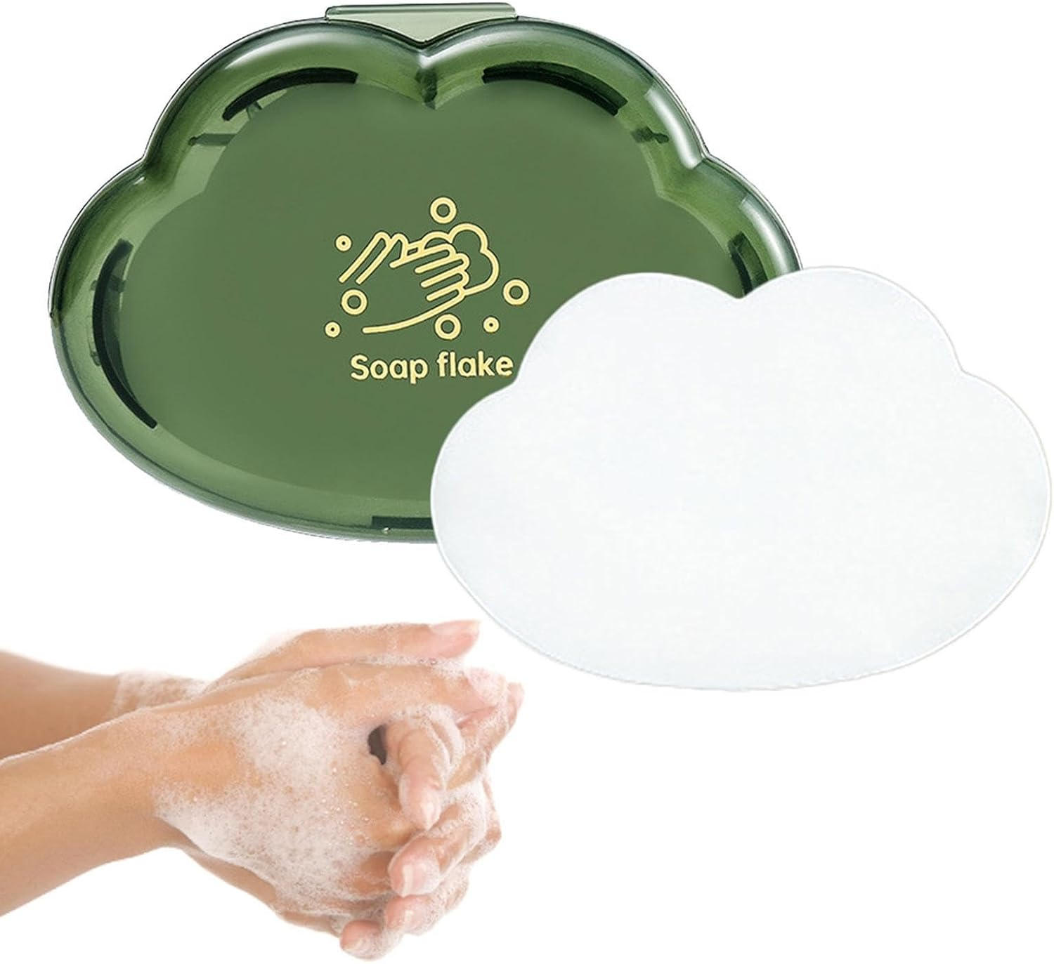 Travel Hand Soap - Portable Soap Discs, Travel Hand Wash Paper Soaps | Gentle and Moisturizing Soap Box, Creative Cloud Hand Washes, Ensure Hygiene, Soap Discs, Soap Paper image number 3