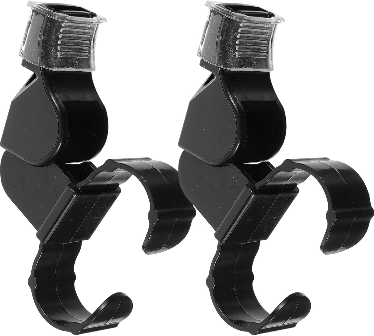 Milisten 2Pcs Finger Grip Whistle Handheld Ice Hockey Referee Whistle Loud Crisp Sound Sports Whistle with Finger Sleeve for Football Soccer Black image number 5