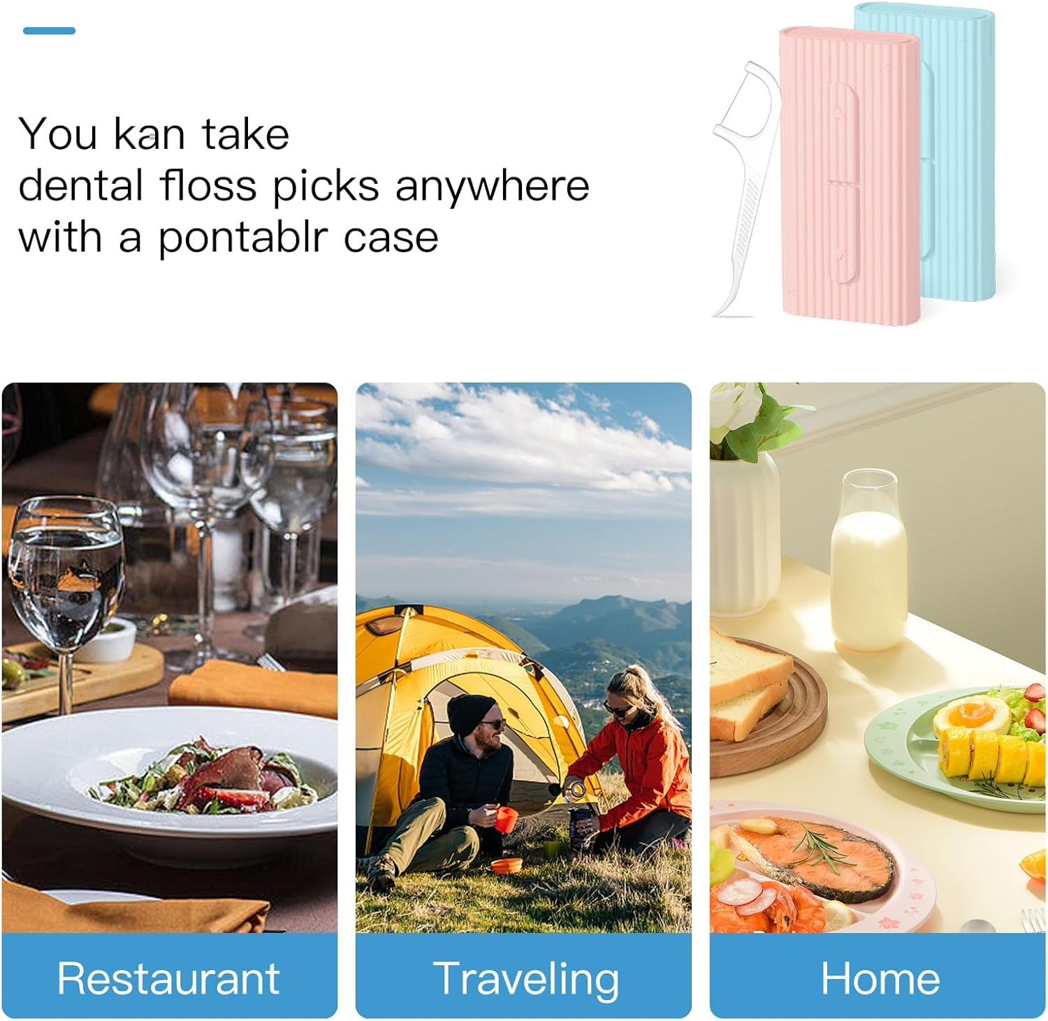 LIAMOSS Eental Floss,Toothpick Stick,Floss Pick image number 2