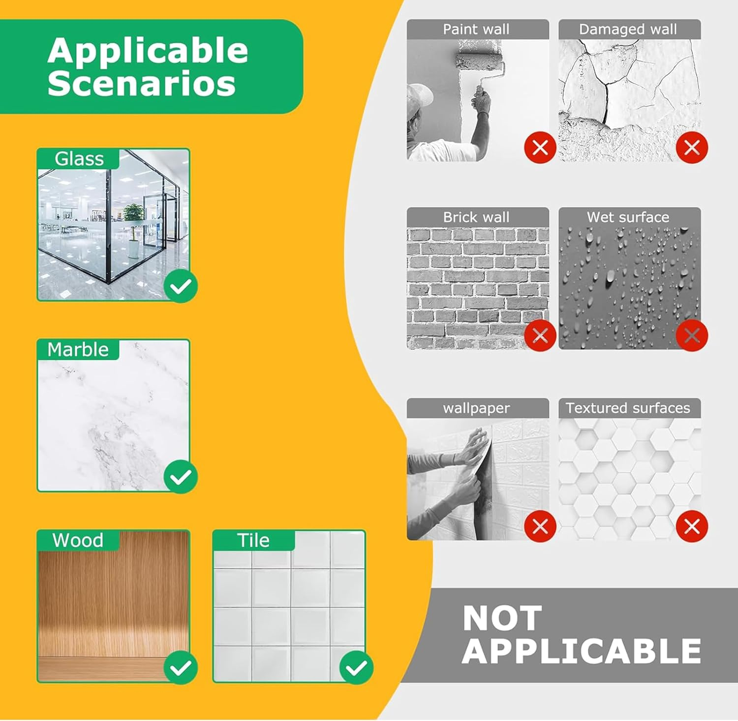 6 PCS Picture Hanger,No Nails Picture Hooks,Drill Free Adhesive Hooks,With 12 Large Removable Adhesive Strips,Damage Free Picture Hanging Hooks Heavy Duty,Large Universal Frame Hanger image number 5