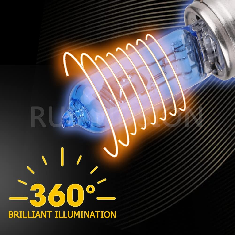 Ruiandsion H15 Halogen Light Bulbs, H15 12V 15/55W Xenon White Bulb Replacement Lamp, Pack of 2 image number 2