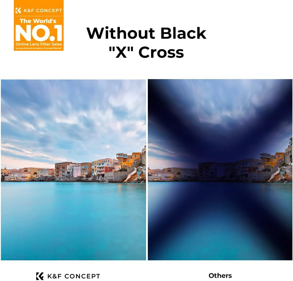 K&F CONCEPT 46Mm Variable ND Filter Adjustable Fader Neutral Density ND2 - ND32 Filter, HD Waterproof Scratch Resistant NO X Cross 28-Layer Coatings (Nano-X Series) image number 3
