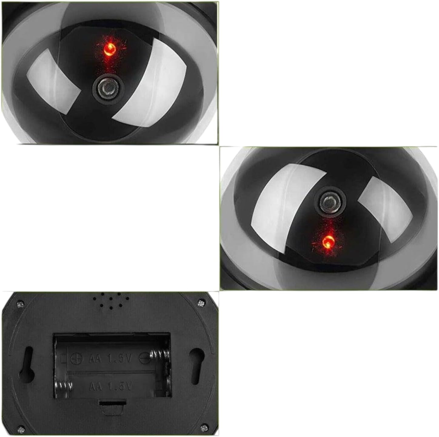 Dummy Dome Security Camera with Flashing Red LED Light Indoor Outdoor Use for Home Office Garage Easy Install Realistic Look Available in 1, 2 or 4 Pack (2) image number 5