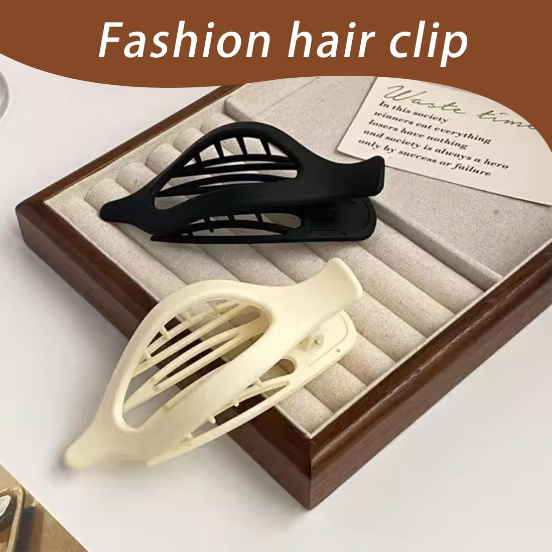 GGUFAY Women'S Thin Hair Clips, Large French Hair Clips, Hair Clip for Women, Pack of 4 image number 5