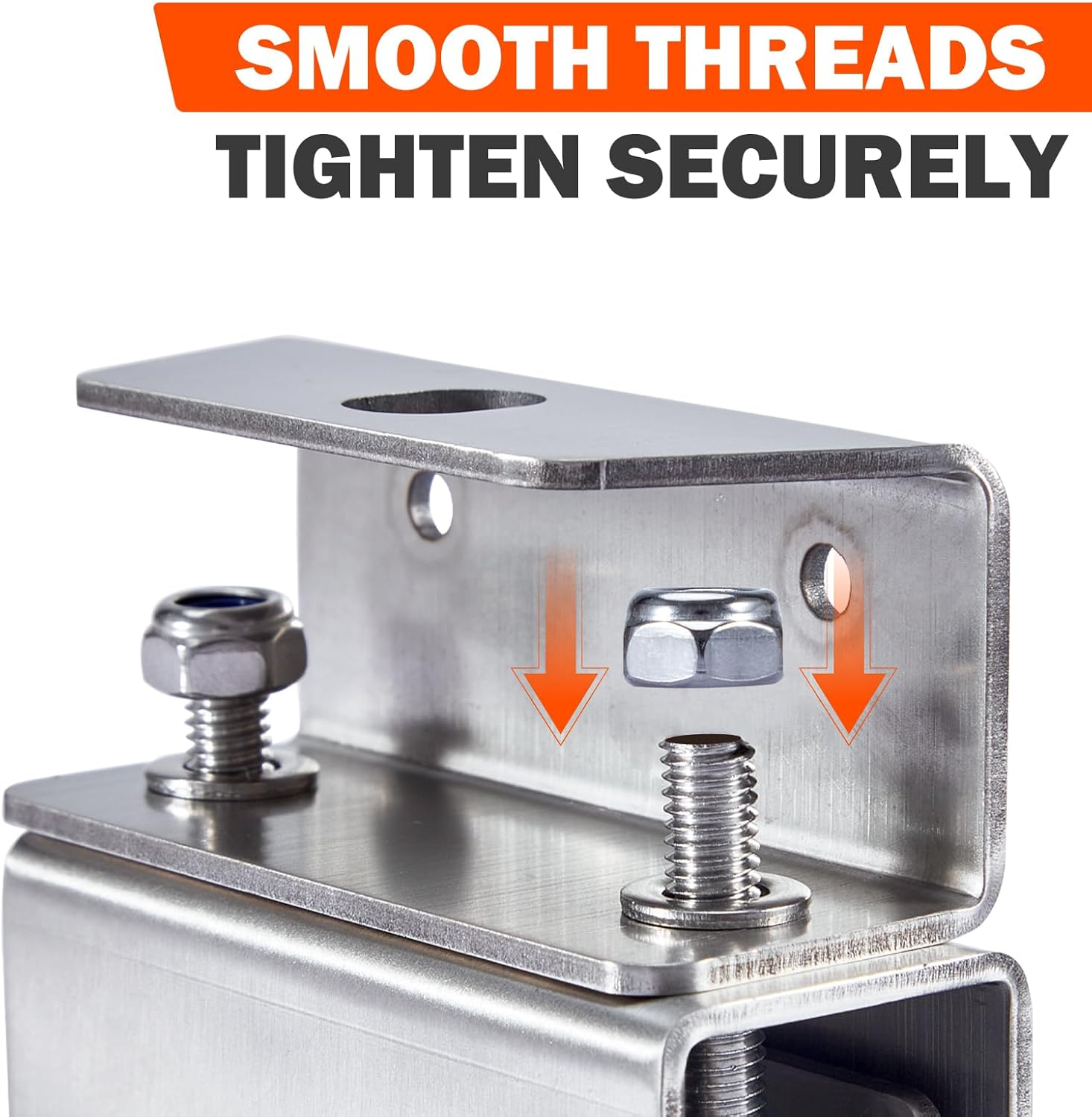 Gedlex Roof Rack Mounting Brackets, Roof Rack Mount Kit, 304 Stainless Steel Van Roof Rack for Promaster, Boxer, Jumper, Ducato 4 Piece image number 3