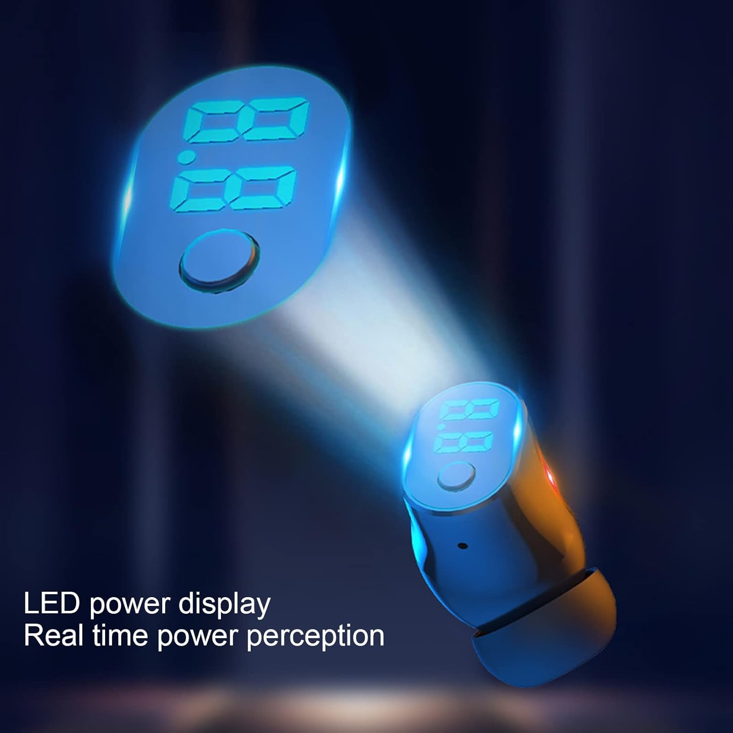 Single Ear Wireless Earbud, BT 5.2 Stereo Surround Hifi Sound Call Answering USB Rechargeable Wireless Headphones for Sporty Driving