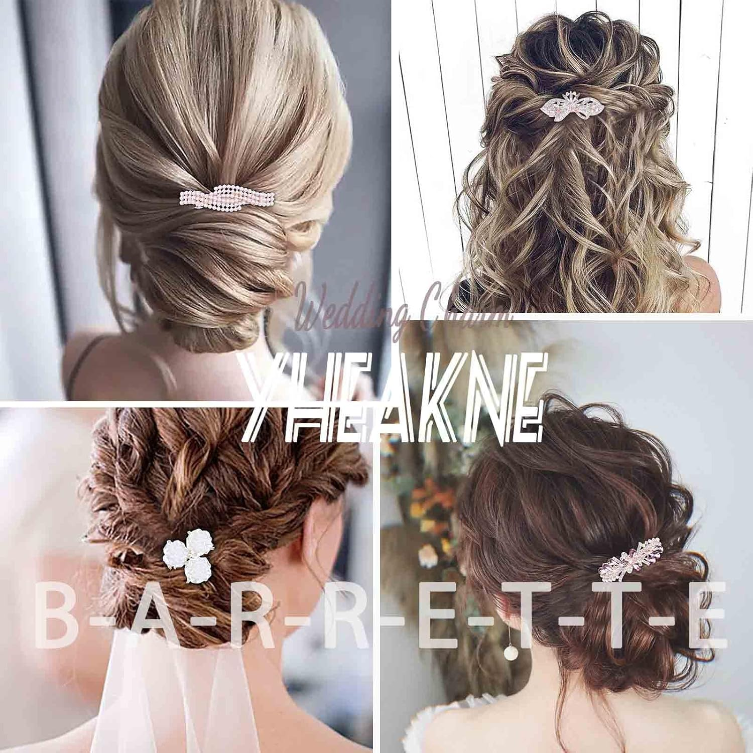 Yheakne Boho Butterfly Hair Clip Pen Gold Hair Clip Vintage Barrette Clips Butterfly Hair Clips Decorative Hair Clip Hair Accessories for Women and Girls 4 Pieces image number 3