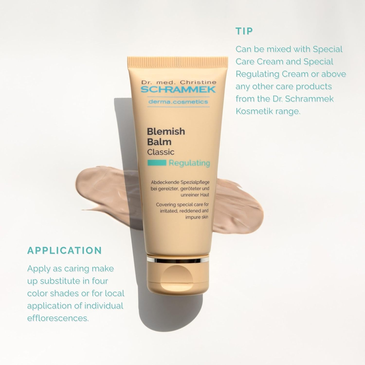 Schrammek Blemish Balm Classic (1.4 Fl Oz) - Covering Special Care for Irritated, Reddened & Impure Skin - the Original since 1967 - BB Cream - Tinted Face Moisturizer - Facial Skin Care - Dr image number 3