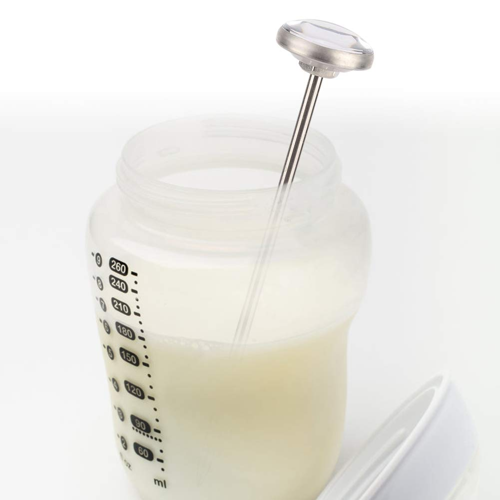 Instand Read Dial Thermometer,New Stainless Steel Portable Probe Cooking Temperature Meter Thermometer for Milk Powder image number 2