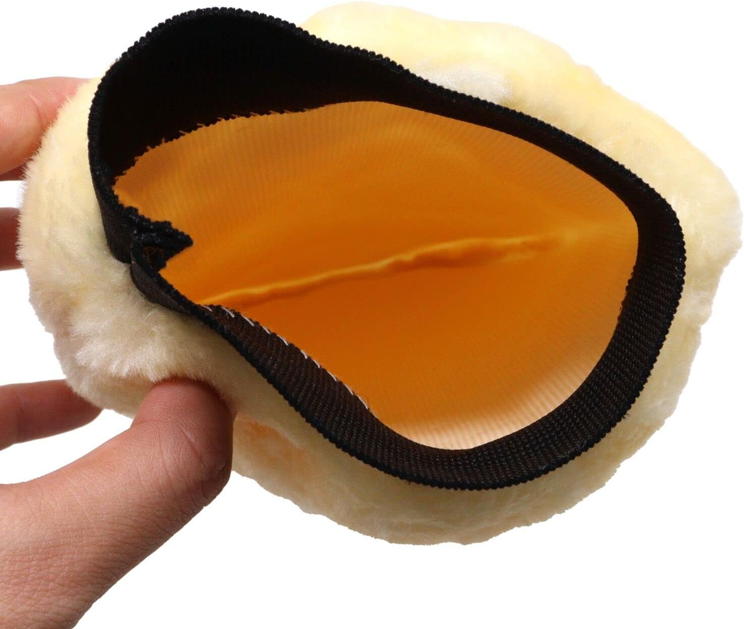 N&D Benliu Natural Wool Car Wash Mitt Scratch-Free Sheepskin Wash Mitt 3 Pcs image number 2