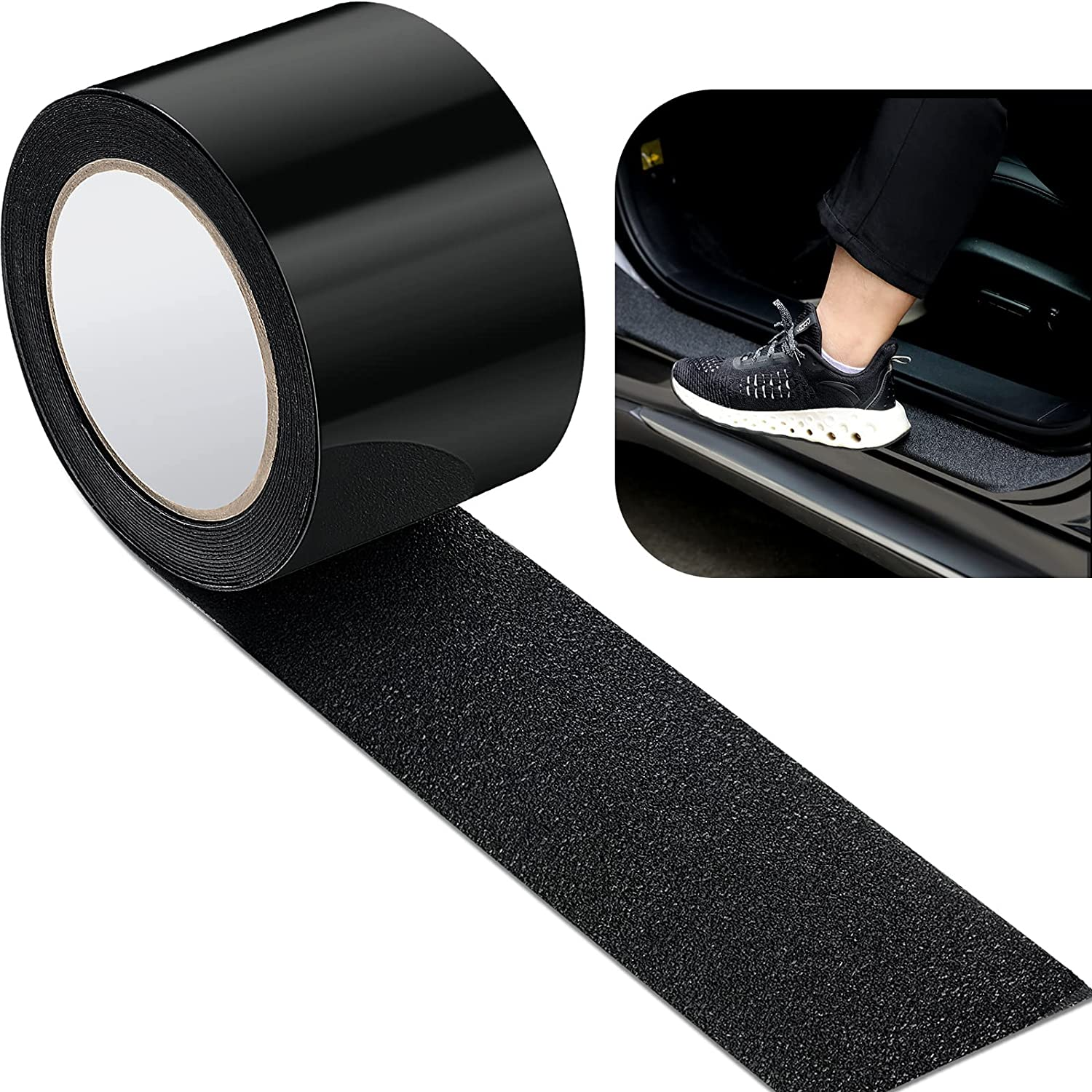 Frienda Car Door Edge Guards Door Sill Protector Automotive Entry Guard anti Collision Scuff Sill Trim Protection Strips for Most Cars Vehicles Accessories(2 Inch Wide, 16.4 Feet,Black) image number 3