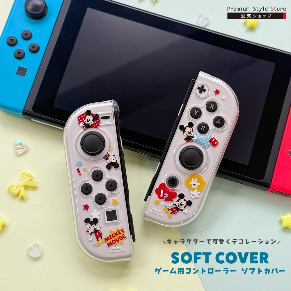 Switch Switch有機El コントローラー カバー クリア 透明 スティッチ ディズニー キャラクター Disney リロ&スティッチ PG-DJC03STI image number 6