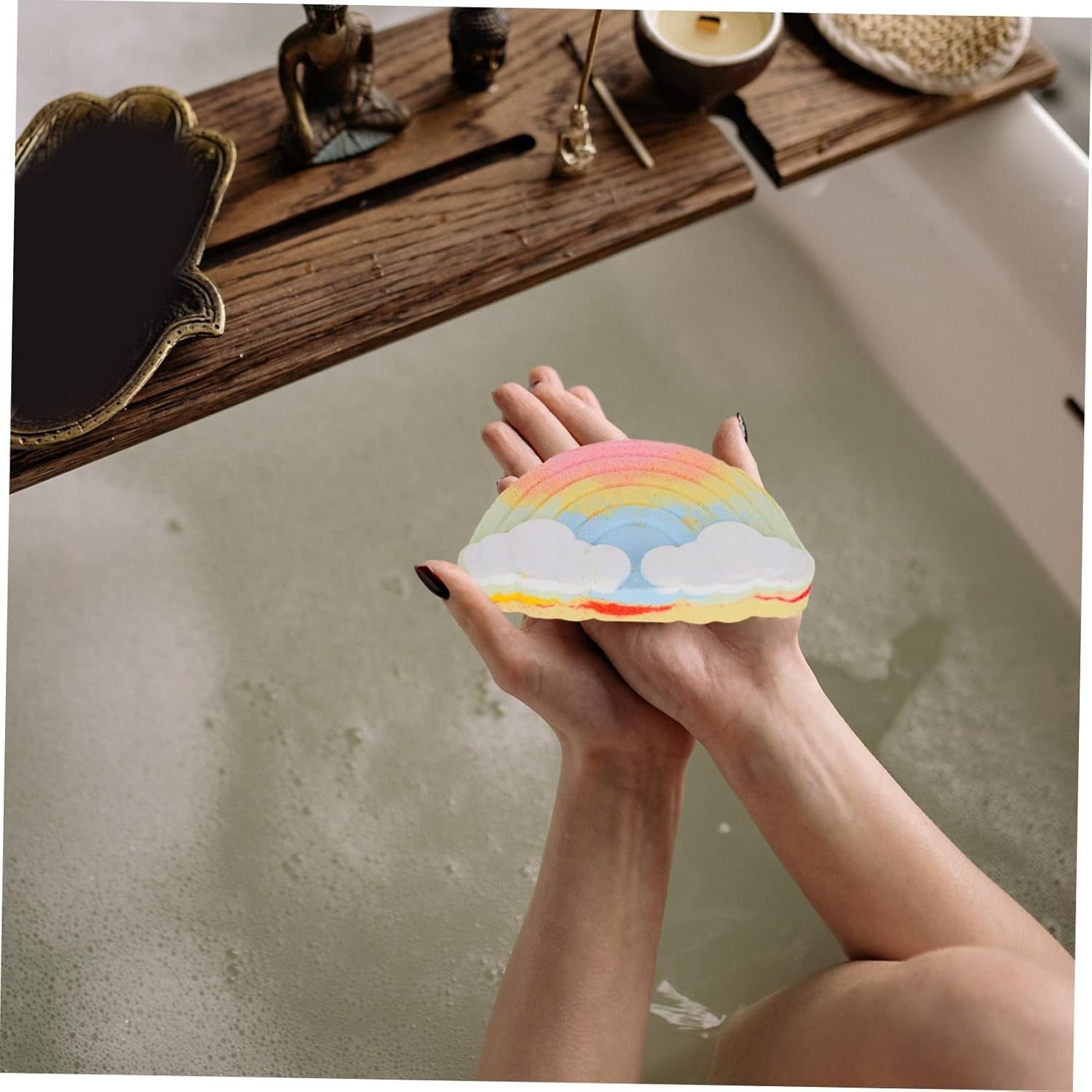 VICASKY Moisturizing Ball Natural Bath Salt Bomb Essential Oils Bomb Relaxing Cloud Salts Spa