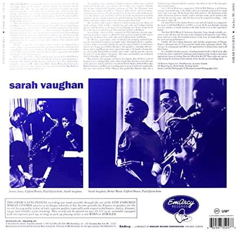 Sarah Vaughan (Verve Acoustic Sounds Series) image number 5