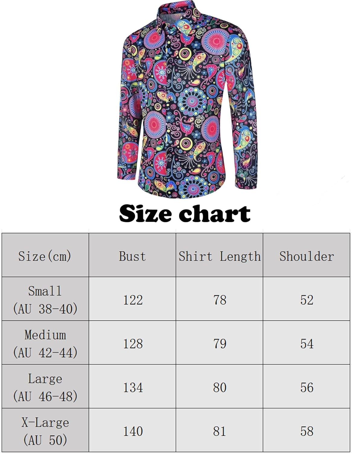 4 PCS Hippie Costume for Mens 60S 70S Disco T-Shirt Afro Wig Accessories Set for Halloween Party Cosplay image number 3