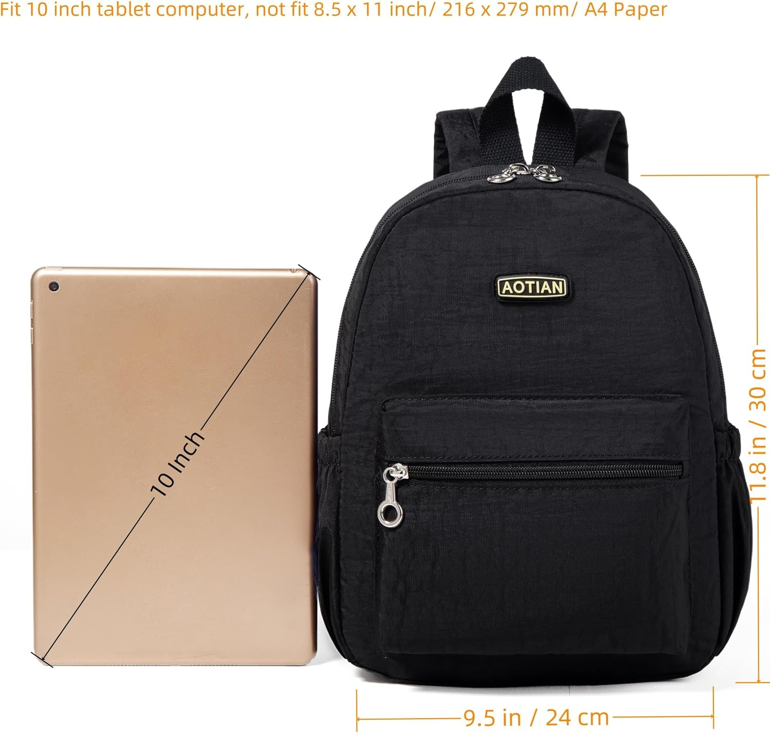 AOTIAN Women'S Mini Backpack Minimalist City Pack Lightweight Teens Daypack 7 Litres image number 2