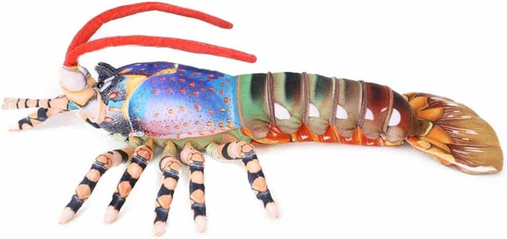 Gracesdawn Plush Lobster Stuffed Animals, Australian Lobster Doll, Pillow, Plush Toys, Healing Animal Image That Fills People with Courage and Appetite (33.5 Inch Long Blue) image number 2