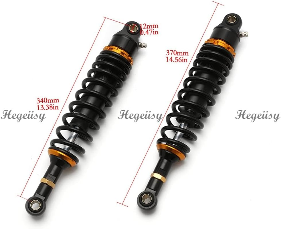 340Mm 13.38 Inch 7Mm Spring Universal Motorbike Air Shock Absorber Rear Suspension ATV Quad Scooter Dirt Bike for 50Cc 75Cc 90Cc 125Cc 150Cc 250Cc 300Cc image number 2