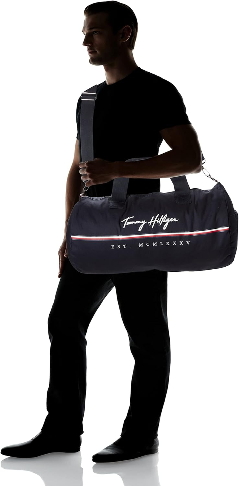 Tommy Hilfiger Mens York Duffle Bag Sky Captain Sports Bag, Sky Captain, Sports Bag image number 3