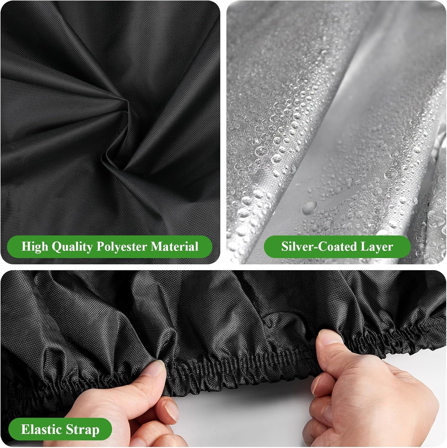 Mobility Scooter Cover,Waterproof Scooter Cover Wheelchair Cover for Storage,Mobility Scooter Accessories for All-Weather Outdoor Protection Dust Cover - 55"X 26" X 36" (L X W X H) image number 4