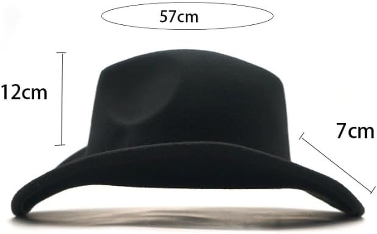 Western Outback Cowboy Hat Men'S Women'S Style Felt Canvas Black image number 1