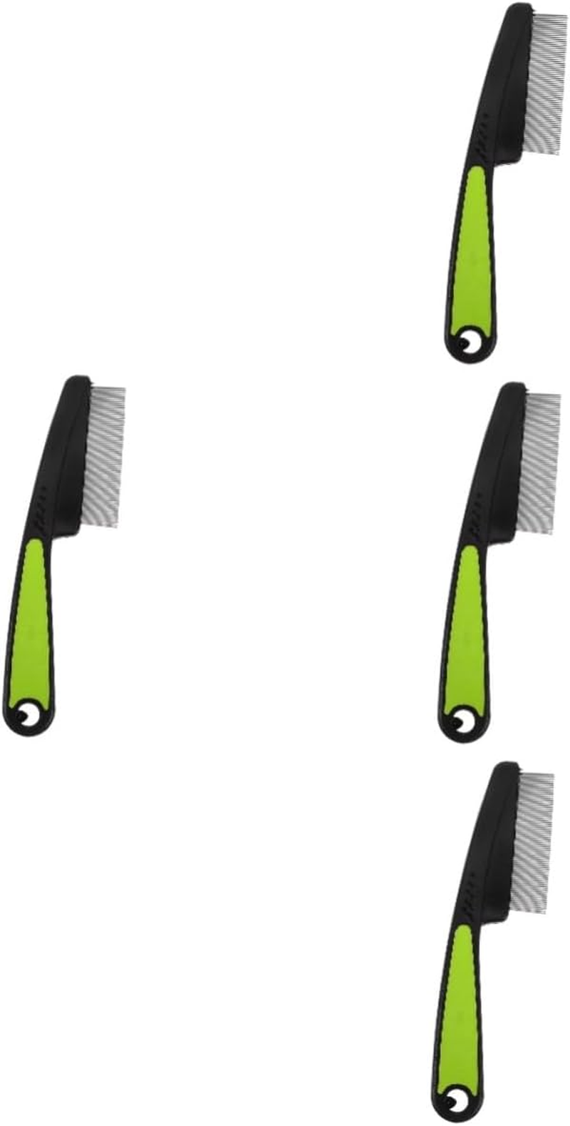 FRCOLOR Sturdy Plastic Stainless Steel Fine Tooth Hair Comb Scalp Brush for Dandruff Hair Combs Ergonomic Handle