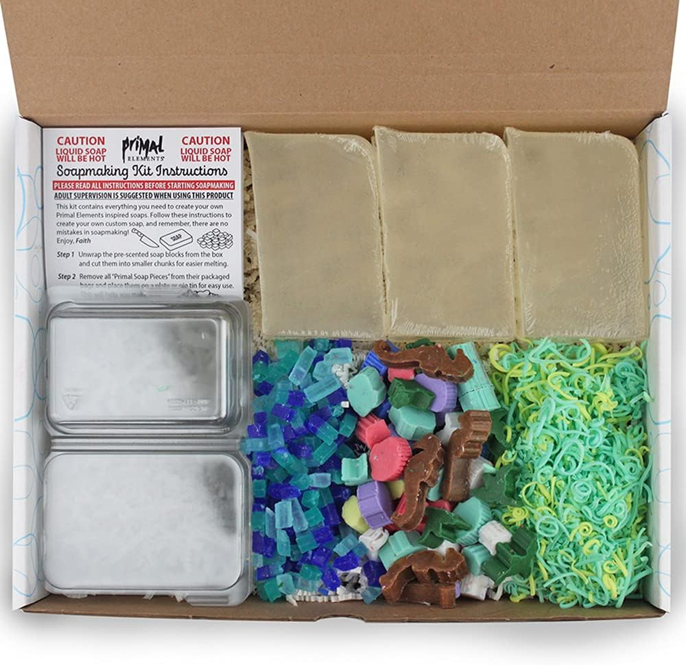 Primal Elements Making Kit Soap, Blue