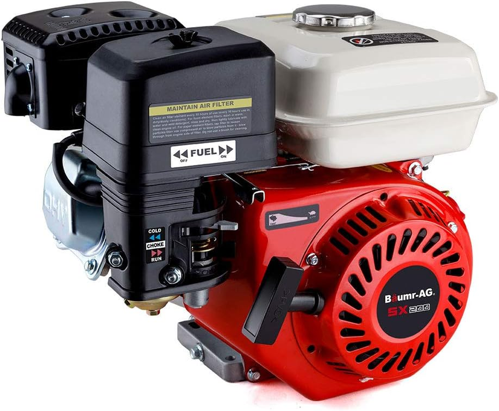 Baumr-Ag SX200 6.5HP 196Cc 4-Stroke Recoil Start Petrol Stationary Engine image number 4