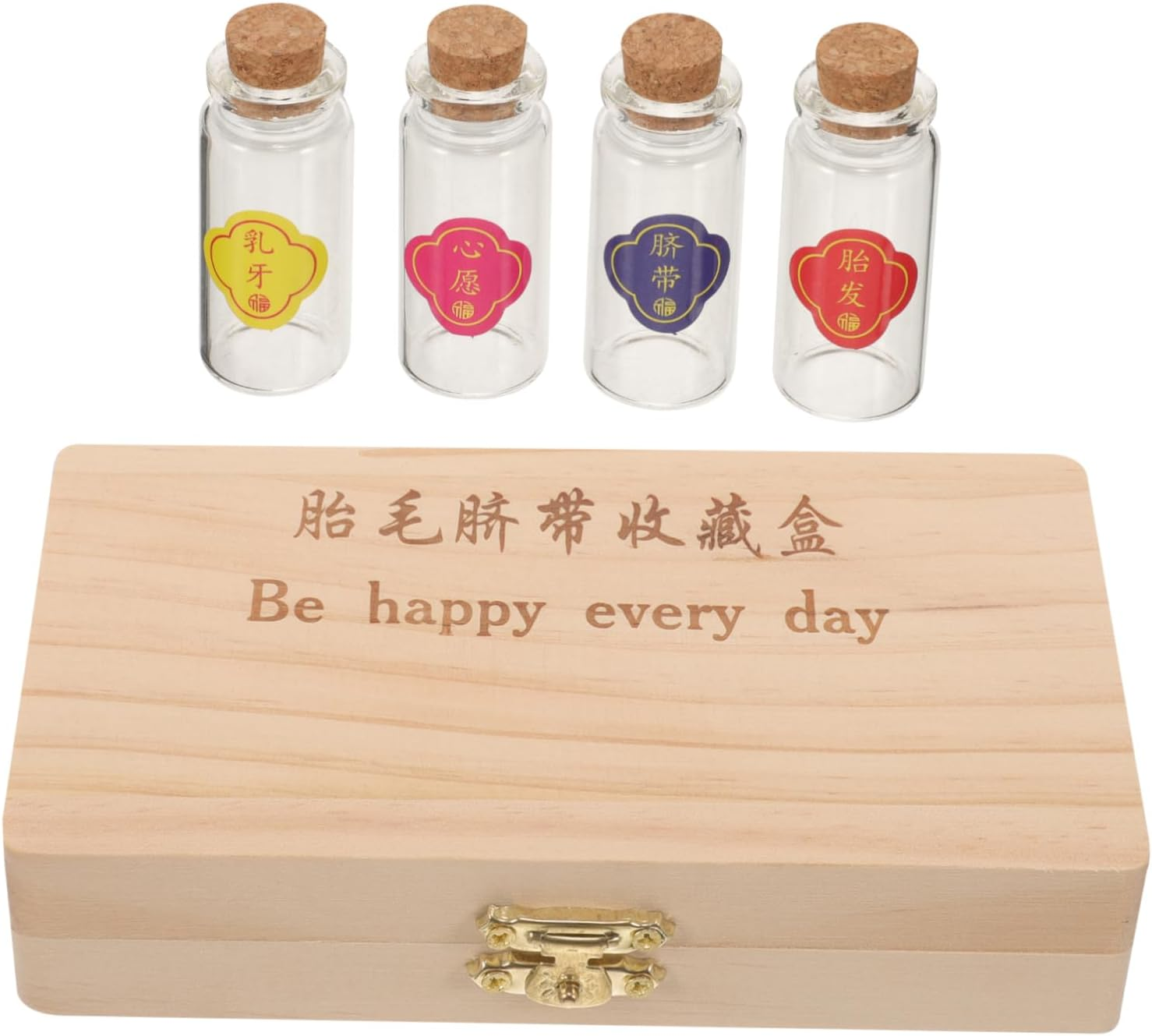 UPKOCH 1 Set Tooth Keepsake Box for DIY Storage Organizer for Teeth Hair Cord Independent Compartments Memory Boys image number 6