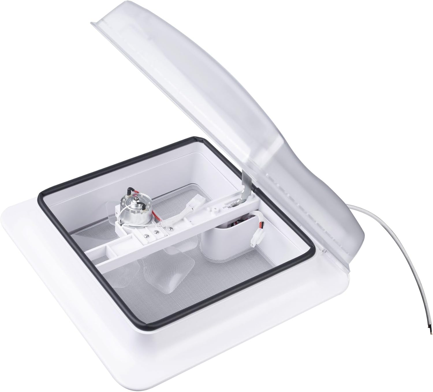 Gonia RV Bathroom Roof Vent Hatch Fan 12V, Caravan Motorhome Shower Hatch Air Exhaust Fan for Motorhome Caravan 280Mm image number 2