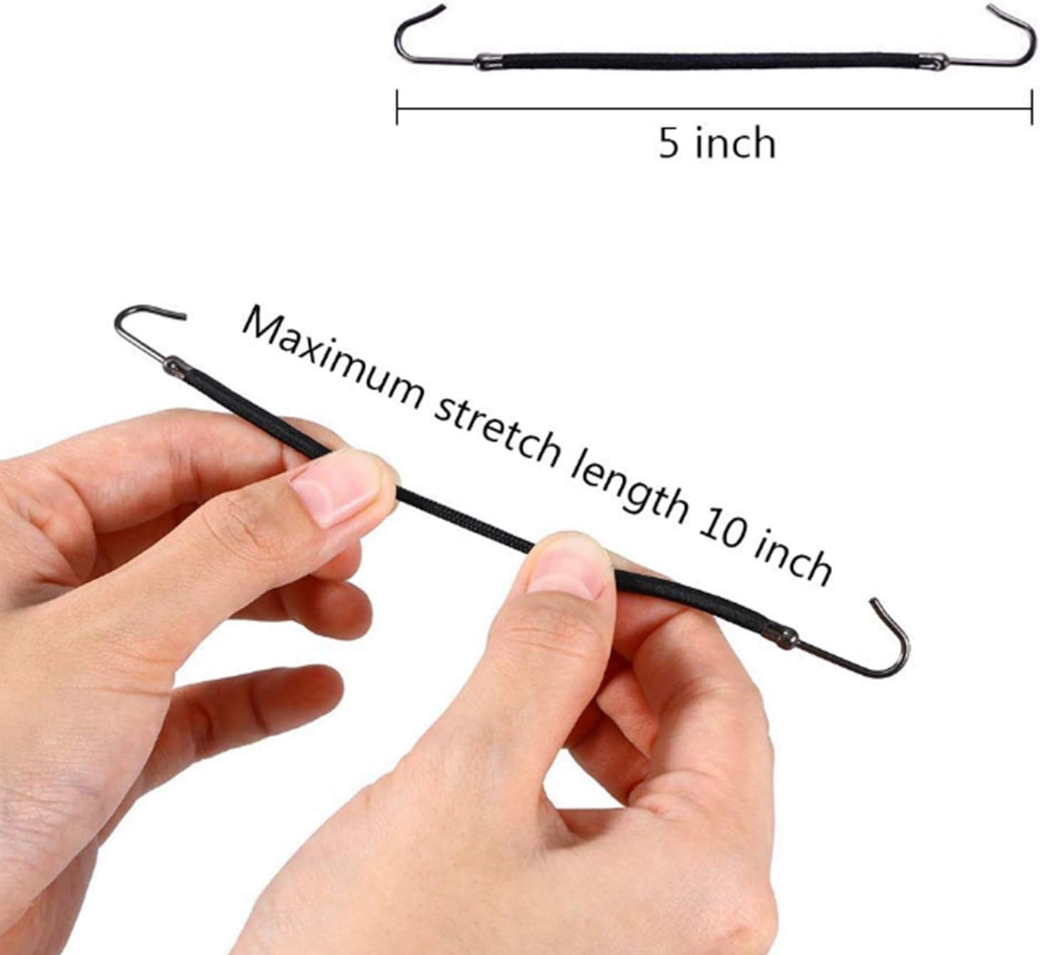 Kooingtech Pack of 20 Hair Bobbles with Hooks, Open Ponytail Hooks, Braid Holder, Hair Loop for Pull-Through Women'S Hooks image number 5