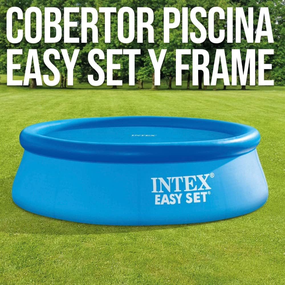 Intex 28014E Solar Pool Cover: for 16Ft round Easy Set and Metal Frame Pools &ndash; Insulates Pool Water &ndash; Reduces Water Evaporation &ndash; Keeps Debris Out &ndash; Reduces Chemical Consumption image number 2