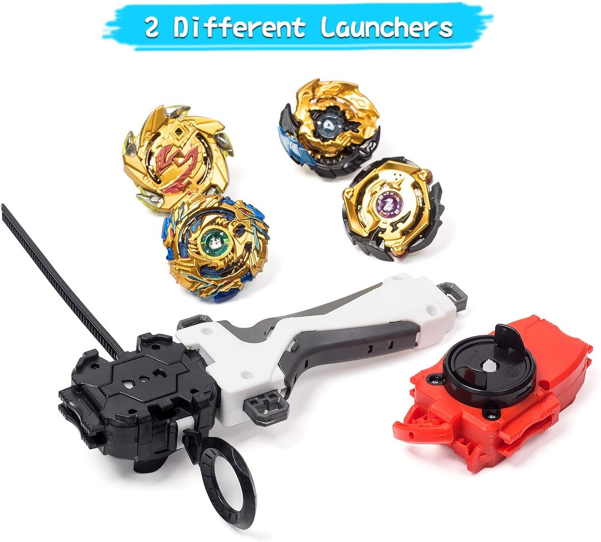 Ingooood Battling Toy Tops Battle Burst Tops Blade Blade Toys for Kids Gyro Metal Fusion, 4X High Performance Tops Attack Set with Launcher and Grip Starter Set and Arena