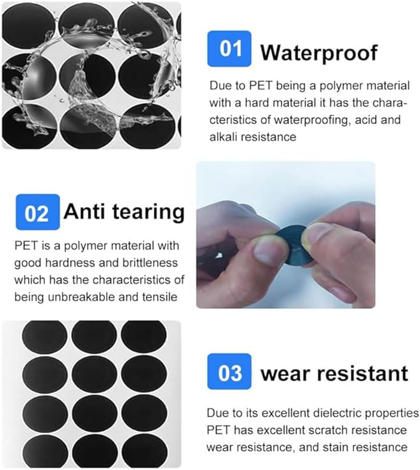 FUWIND 4 Sheets LED Light Blocking Stickers, TV LED Covers Blackout, 100% LED Light Blocking, Black and White image number 4