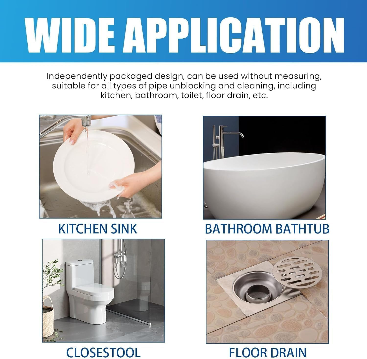 Drain Clog Remover, Powerful Quick Cleaning Drain Toilet Cleaner Tool,Sink Drain Cleaner for Kitchen, Bathroom,1