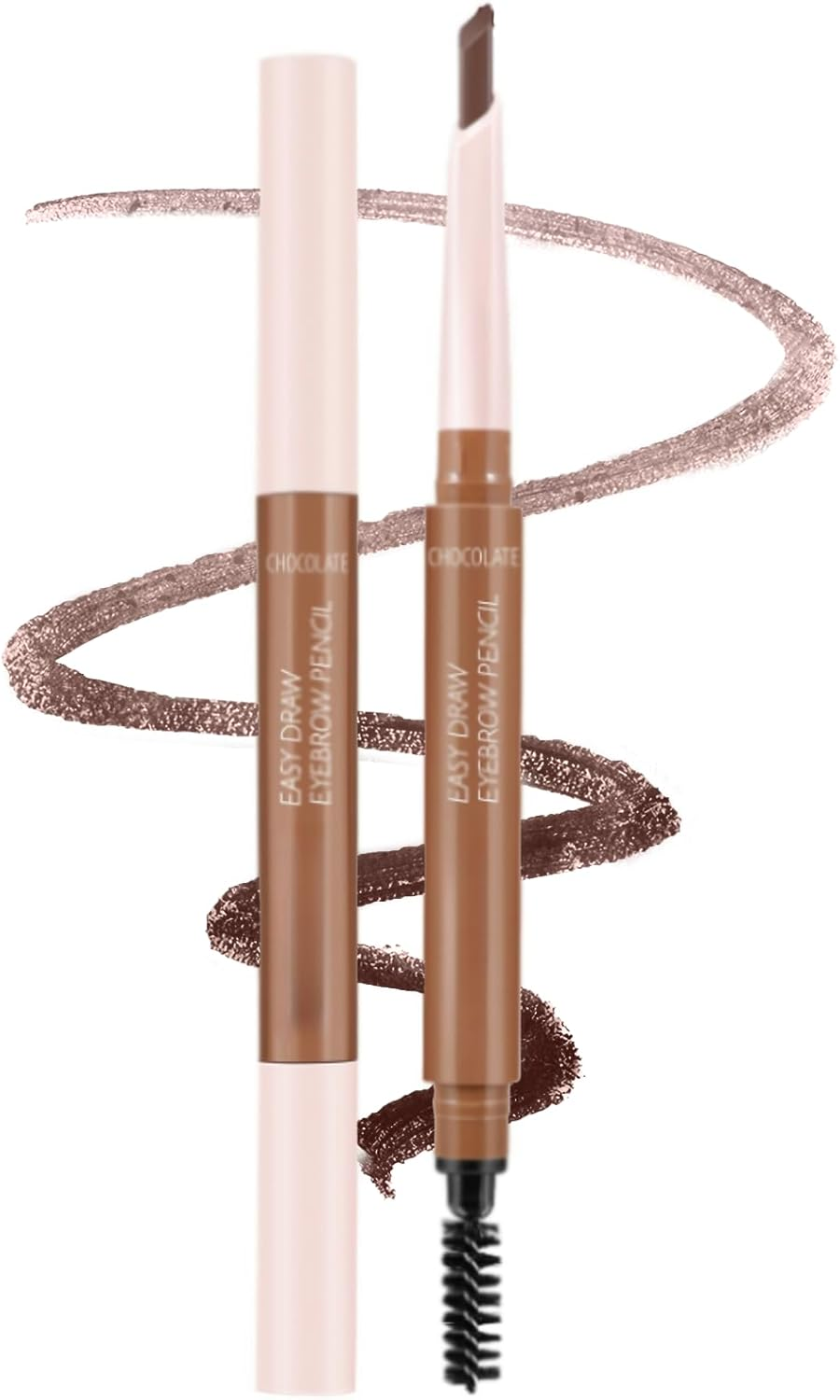 Okerker Brown Dual-Ended Eyebrow Pencil - Waterproof, Smudge-Proof Brow Liner with High Pigment, Smooth Glide Formula, Built-In Sharpener#06