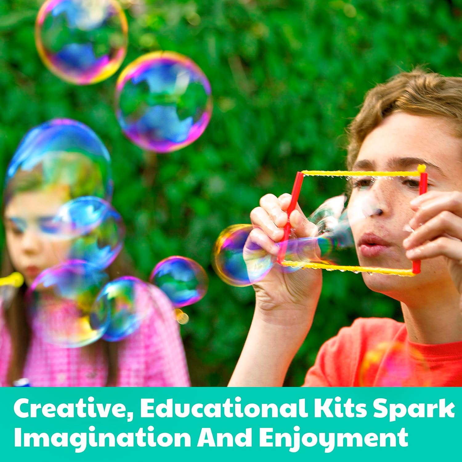 4M Kidzlabs Bubble Science, Create Giant Bubbles, Homemade Solution Recipe, Bubble Geometry and Sculptures, Uses Everyday Materials, Learn STEAM Principles