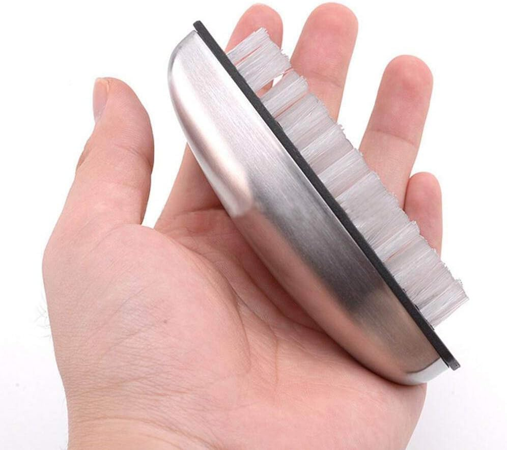 Hand Wash Brush Stainless Steel Hand Cleaning Brush Small Nail Brush Fingernail Brush Hand Wash Brush Massage Brush Cleaning Brush Two in One image number 5