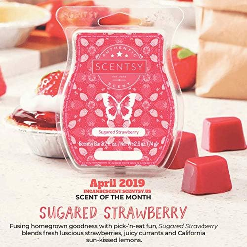 Scentsy Bar Scent of the Month - Sugared Strawberry - April 2019 (3.2 Fl. Oz.) image number 1