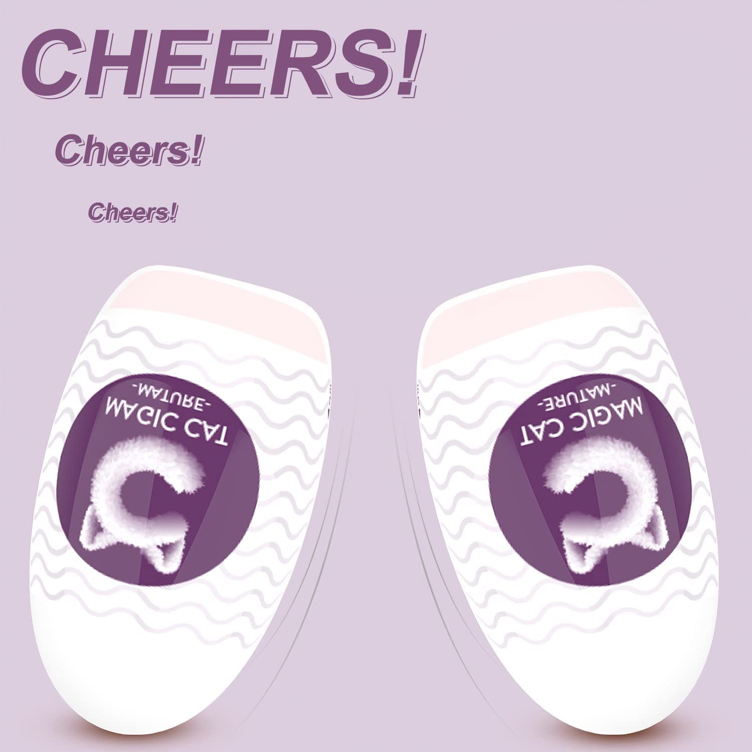 Portable Vacuum Cup Toys Egg for Men (Lavender) image number 3