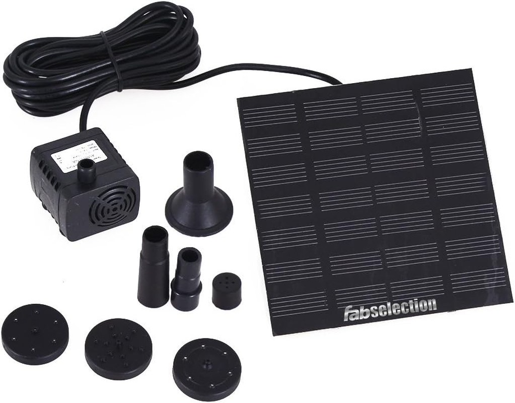 Solar Fountain Pump Solar Panel, Fabselection Power Water Fountain Kit for Garden Pond Pool Fountains image number 4