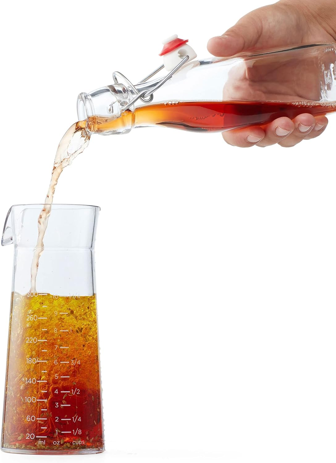 Chef'N 104-759-258 Emulstir Salad Dressing Mixer, One Size, Plastic, Arugula/Meringue image number 1