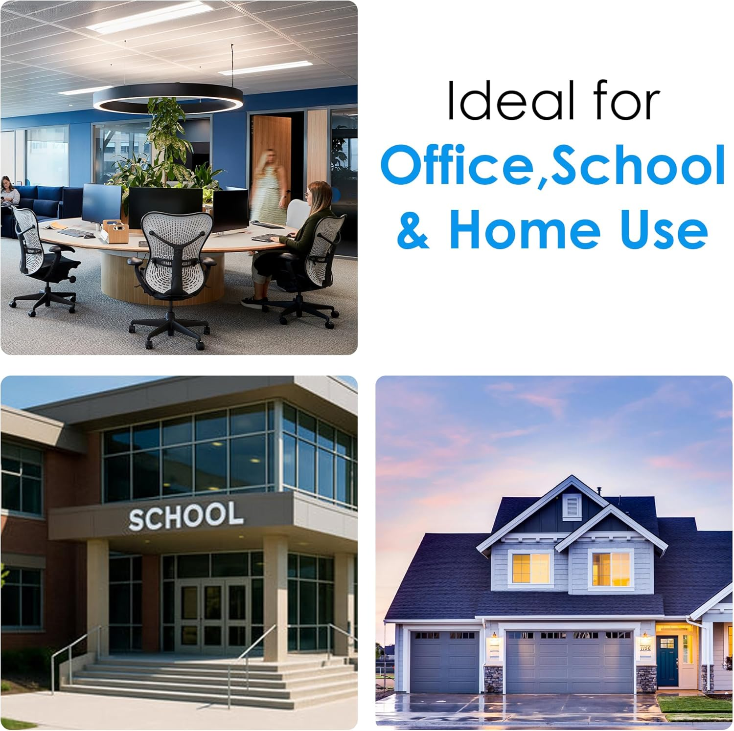 Premier Stationery Blue Ball Point Pen, Blue Ink, 1 X 100 Pack (100 Pens) | Smooth Writing | Ideal for Office, School, Study & Everyday Use image number 3